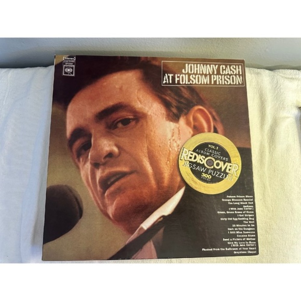 Johnny Cash At Folsom Prison Double Sided Jigsaw Puzzle 300 Pieces